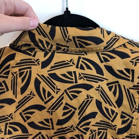 Escada Vintage Button Up Golden Yellow Blouse 34 - Picture 8 of 16